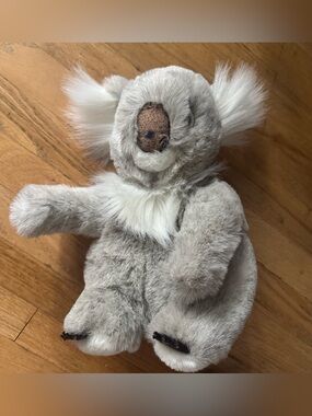 Plush Grey Koala Stuffed Animal Toy puppet pretend play